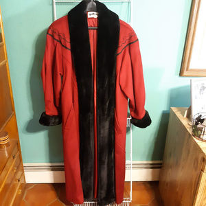 Velveteen Jacket w Fake Fur trim